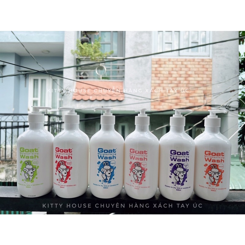 SỮA TẮM TỪ SỮA DÊ ÚC GOAT WASH THÍCH HỢP CHO DA NHẠY CẢM, MẪN NGỨA, DA KHÔ_ CHUẨN BILL