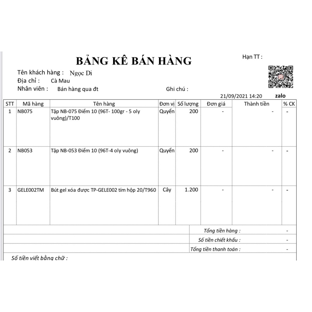 Tập học sinh 96tr độ dày 80gsm dòn kẻ 4 ôly NB053 Thiên Long lốc 10 cuốn