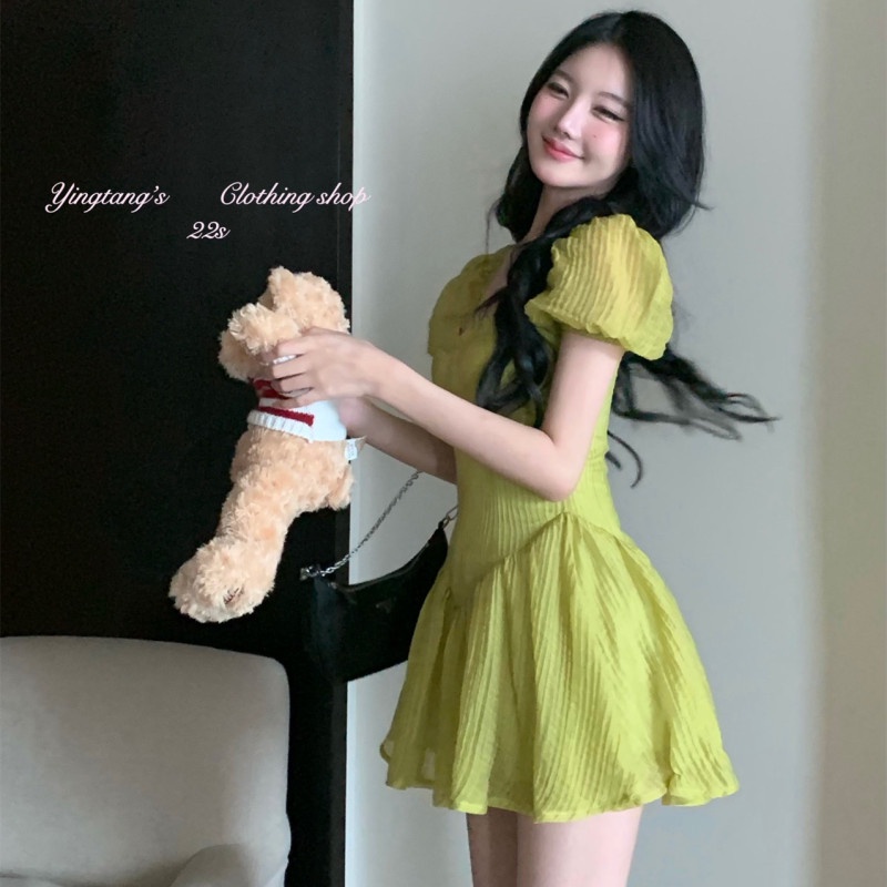 Đầm Tay Ngắn Thiết Kế Hợp Thời Trang Cho Nữ