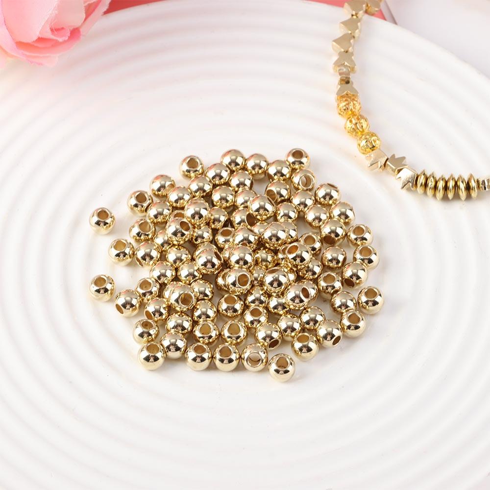 Set 100 Hạt Xỏ Lỗ Hình Ngôi Sao Dùng Để Làm Đồ Trang Sức Thủ Công