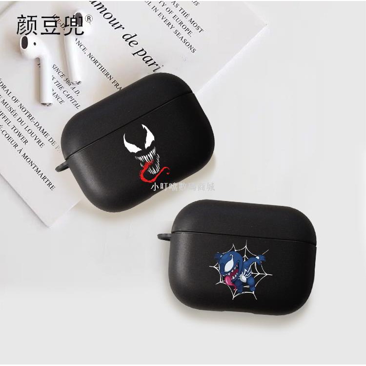 Vỏ Bảo Vệ Hộp Sạc Tai Nghe Bluetooth Không Dây Airpods Pro 2 / 3 3rd Hình Logo Venom Ốp