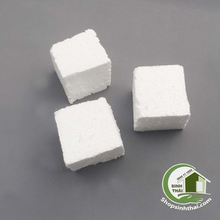 Mút xốp trắng cắm hoa giả, làm mô hình - mút xốp EPS cục nhỏ 12 x 10cm