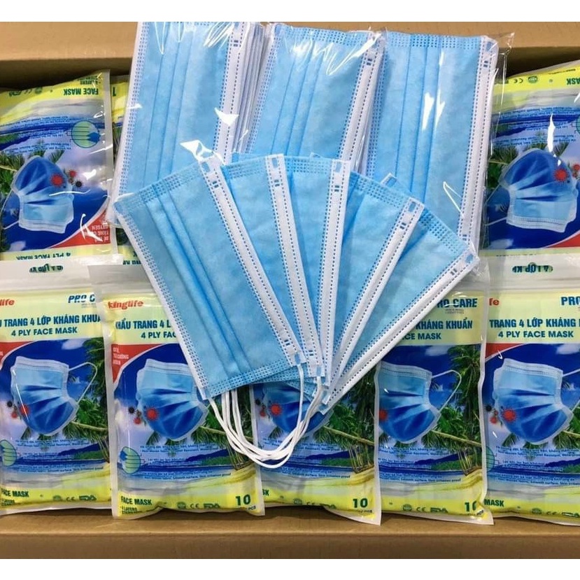KHẨU TRANG Y TẾ HÀNG 4 LỚP KHÁNG KHUẨN