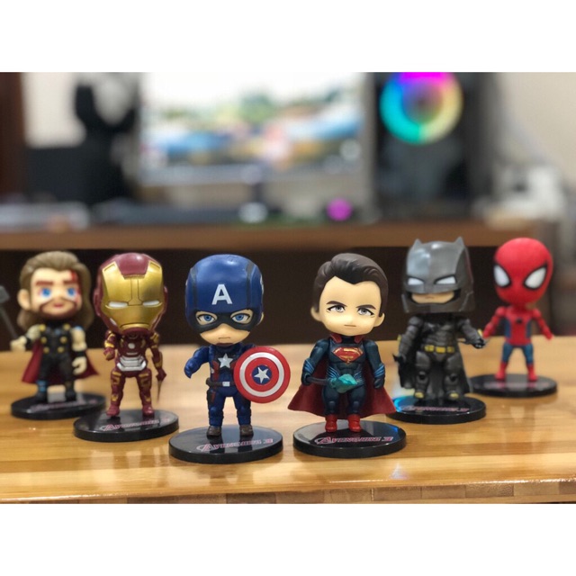 Mô Hình Nhân Vật Avenger Siêu Anh Hùng ( Cả 6 Em )