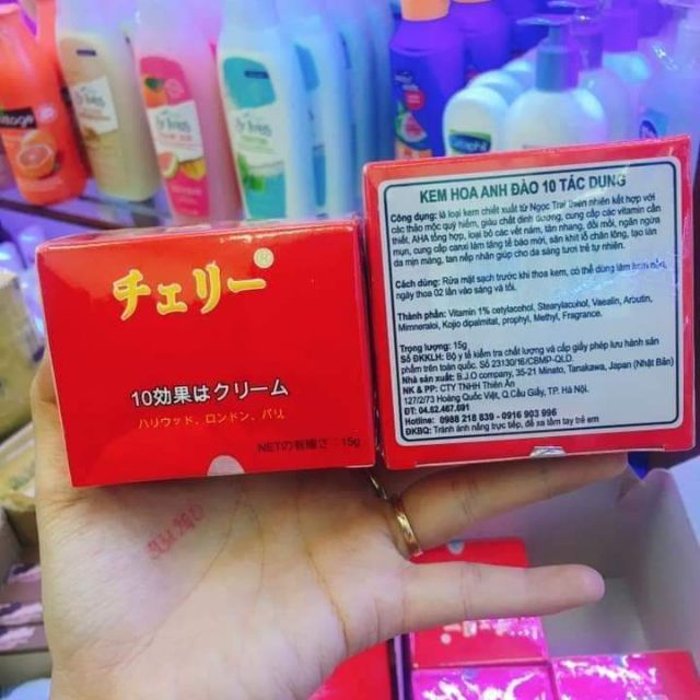 KEM HOA ANH ĐÀO 10 TÁC DỤNG