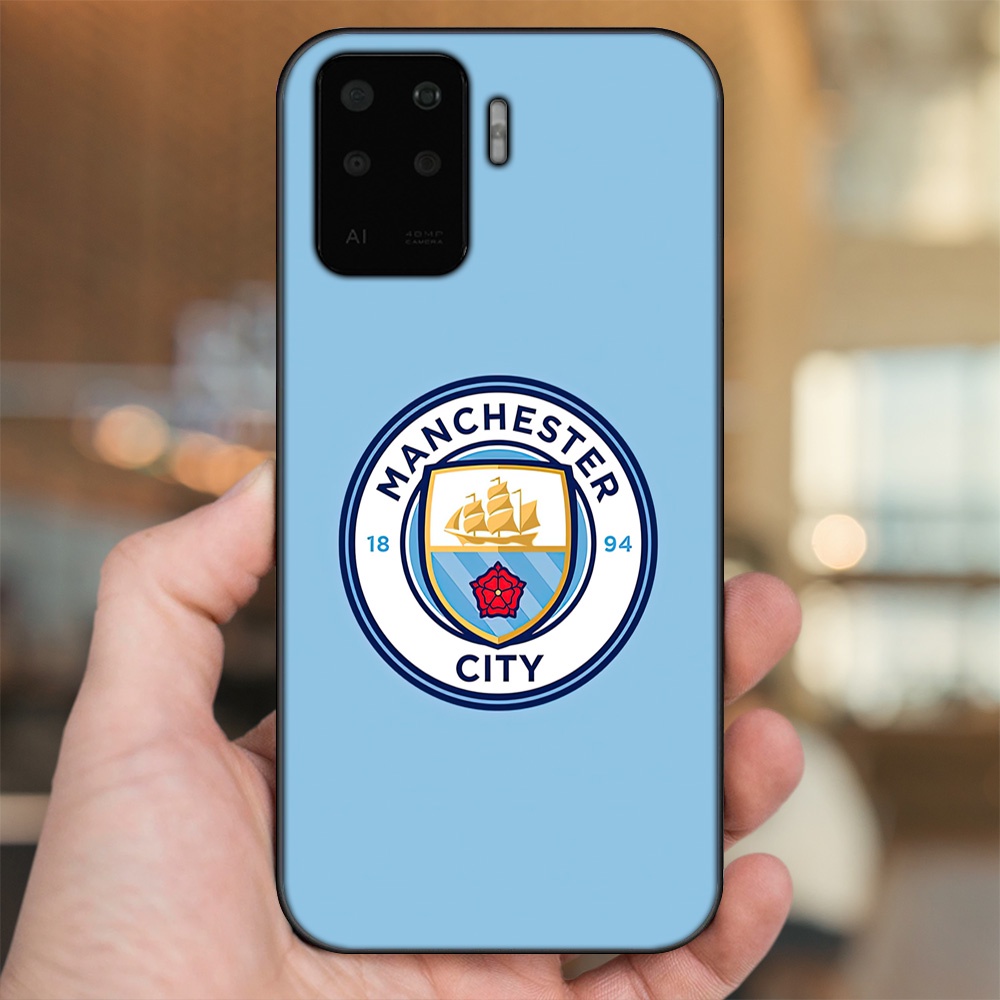 Ốp lưng Oppo A94 viền đen in hình Manchester City MC