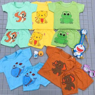 Set 5 bộ cotton cộc tay cho bé