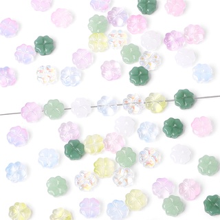 Bộ 20 Mặt Dây Chuyền Thủ Công Hình Cỏ Bốn Lá Bằng Kính