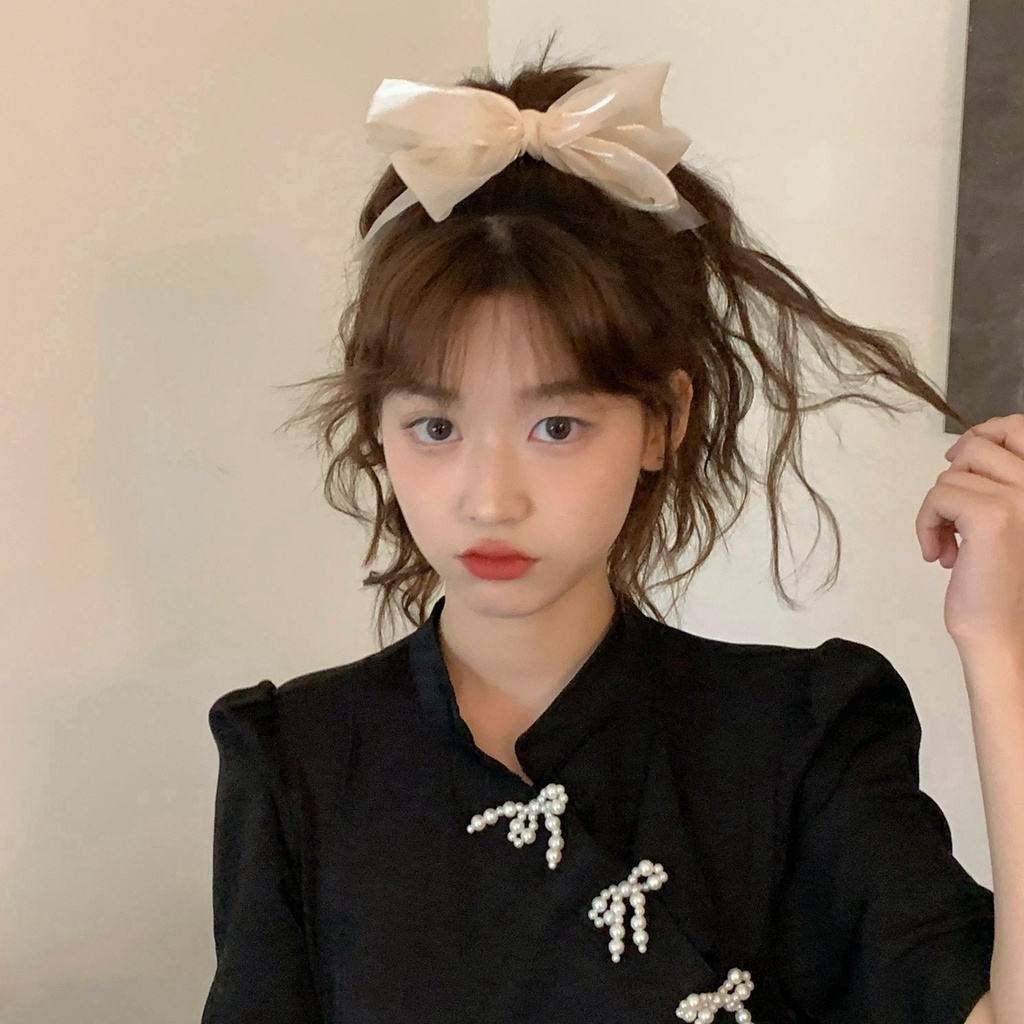 Kẹp tóc hình nơ ruy băng kiểu mới thời trang Hàn Quốc dành cho nữ
