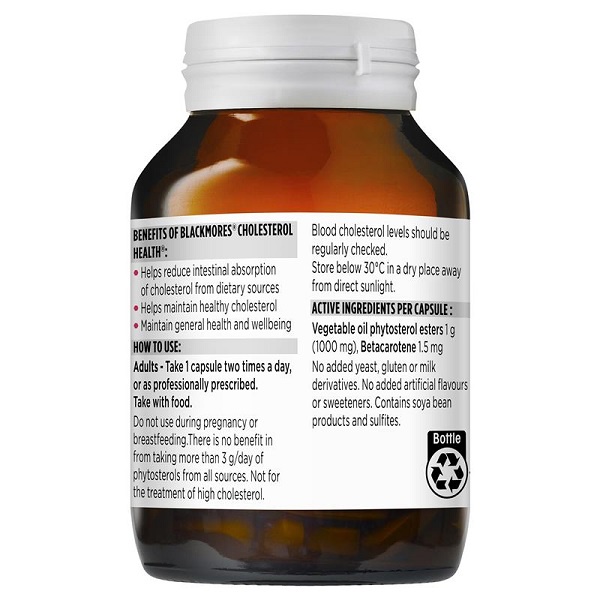 [Hàng chuẩn Úc] Viên uống blackmores giảm cholesterol, mỡ trong máu Blackmores cholesterol health 60 viên của Úc