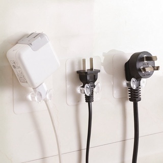 【COMBO 3/5 CÁI】【MÓC TREO PHÍCH CẮM TRONG SUỐT】Móc Dán Tường Treo Dây Phích Cắm Điện【 T4 P27 A0 】