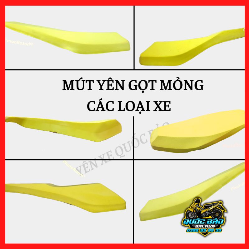 Mút yên gọt mỏng kiểu thái racing cho tất cả các dòng xe phổ thông