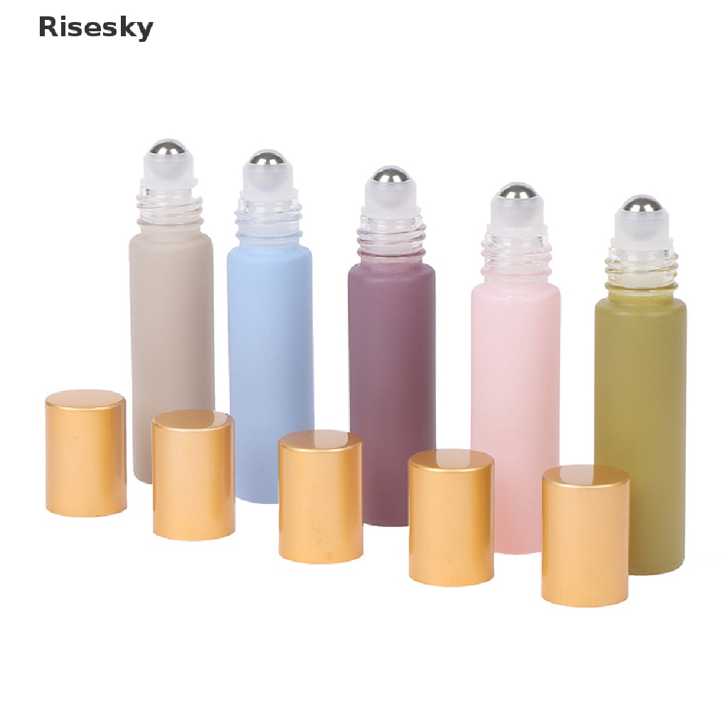 Lọ chiết nước hoa thủy tinh có đầu lăn và nắp đậy dày 10ml