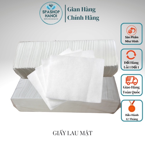 GIẤY LAU MẶT (Cây 200 tờ LOẠI DÀY) DÙNG CHO SPA, THẪM MỸ VIỆN(Chính Hãng)