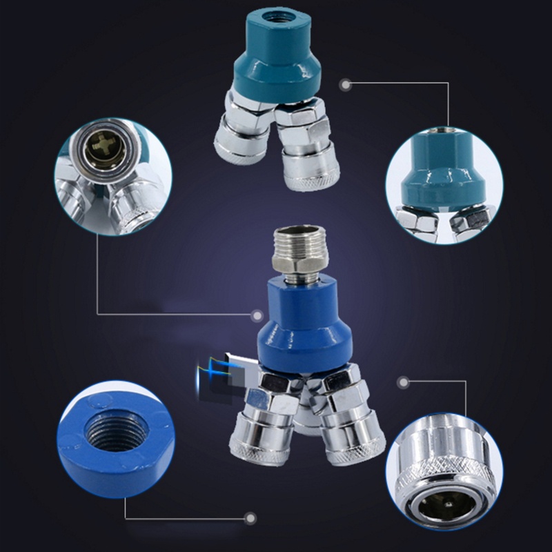 Đầu Nối Chuyển Đổi Ống Khí Nén 2 / 3 Chiều Tiện Dụng