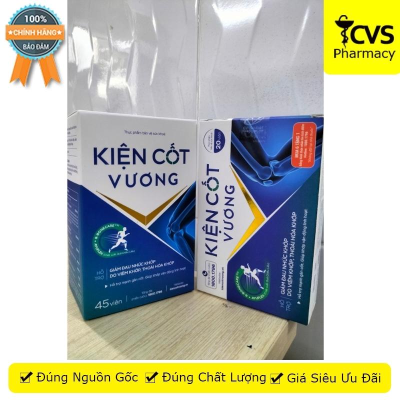 Kiện Cốt Vương - Hộp 20 &amp; 45 - giảm đau sưng khớp, thoái hóa khớp, khó vận động - CVS Pharmacy