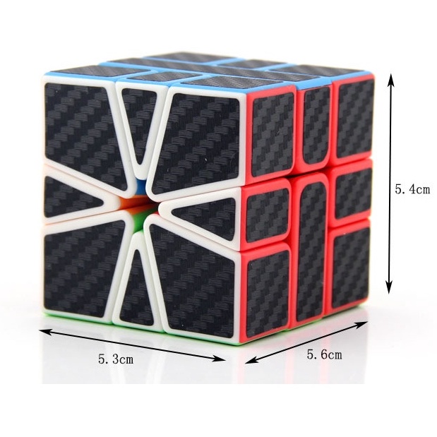 ✔️✔️ Khối Rubik Square -1 SQ-1 Rubik Biến Thể CARBON 6 Mặt Sticker FN1010 - XOAY TRƠN MƯỢT