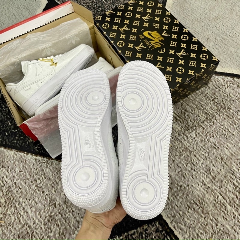 GIÀY AF1 LV SƠN TÙNG TRẮNG FULL DA CAO CẤP