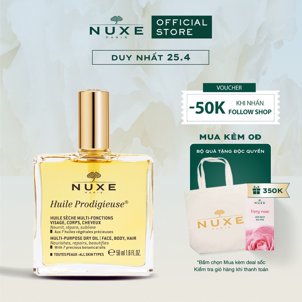 Dầu khô đa năng Nuxe Huile Prodigieuse® 50ml