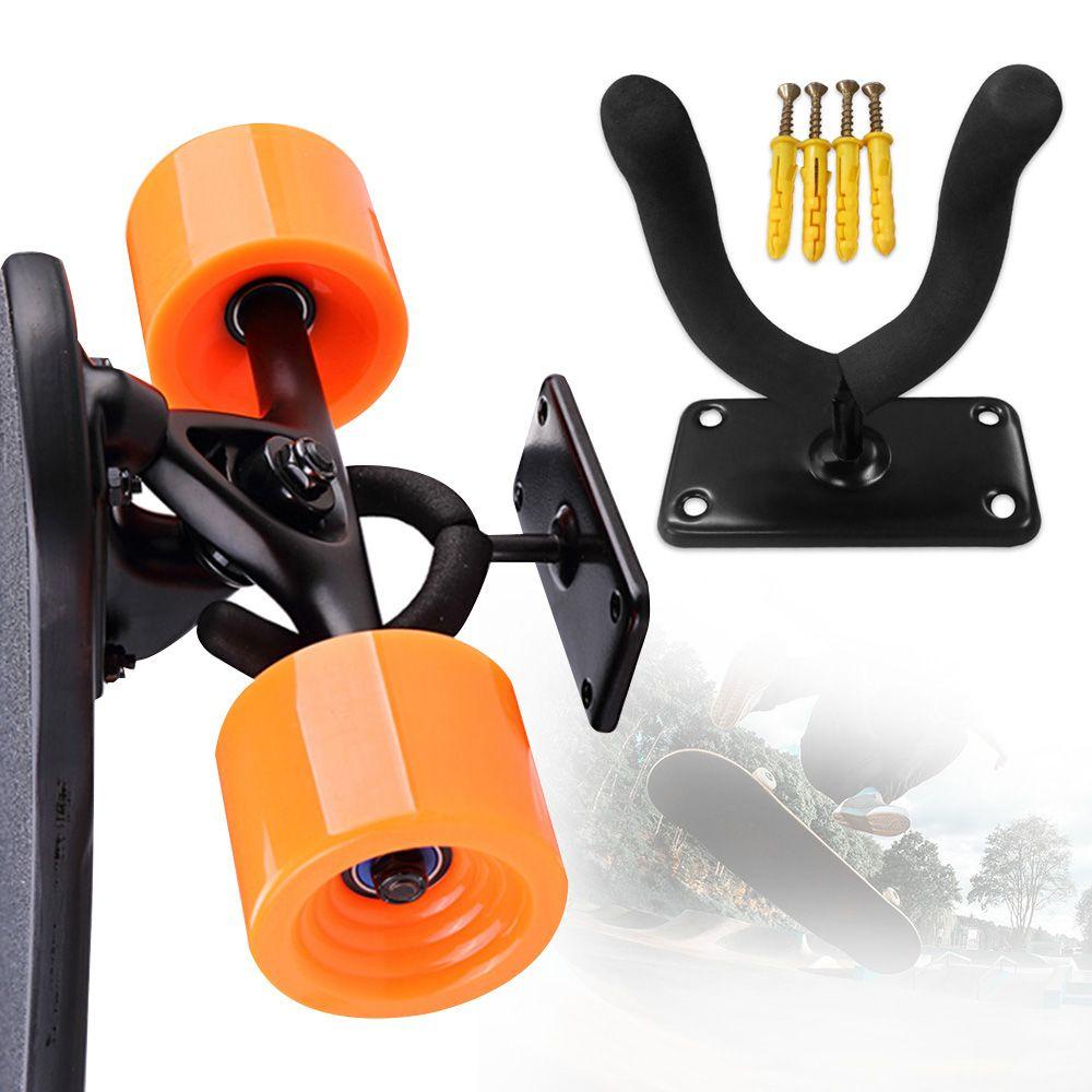 ZAIJIE24 Giá Đỡ Ván Trượt Gắn Tường Màu Đen Siêu Bền Tiện Dụng