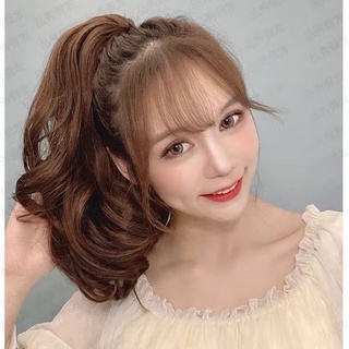 Tóc giả ngoặm xoăn ngắn ❤️ FREESHIP ❤️ ngoặm xoăn ngắn 35cm kèm ảnh thật