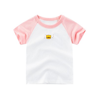 Áo thun bé gái hãng 27KIDS chất cotton mềm mịn AT7