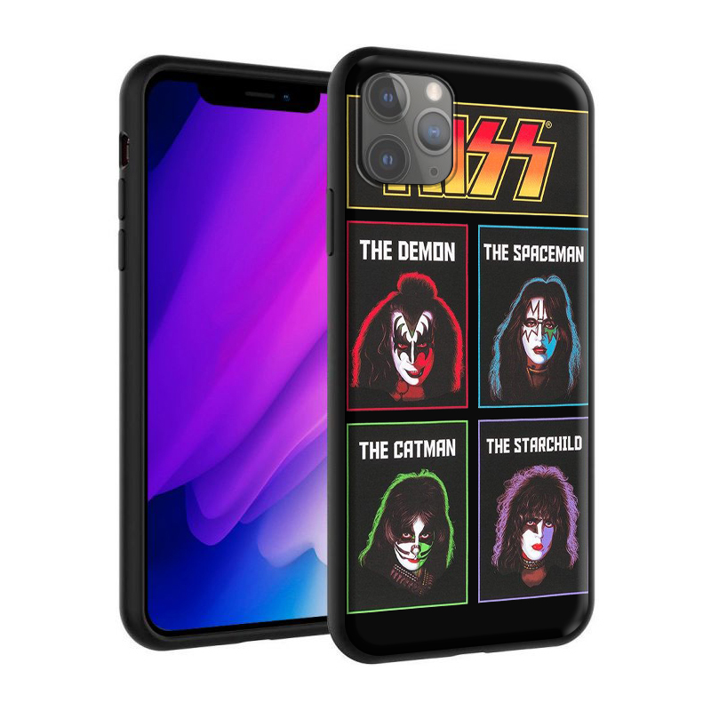 Ốp Điện Thoại Silicon Mềm Hình Nhóm Nhạc Rock Kiss Cho Iphone Xr / 6 / 6s / 7 / 7 Plus / 8 / 8 Plus / Se 2020