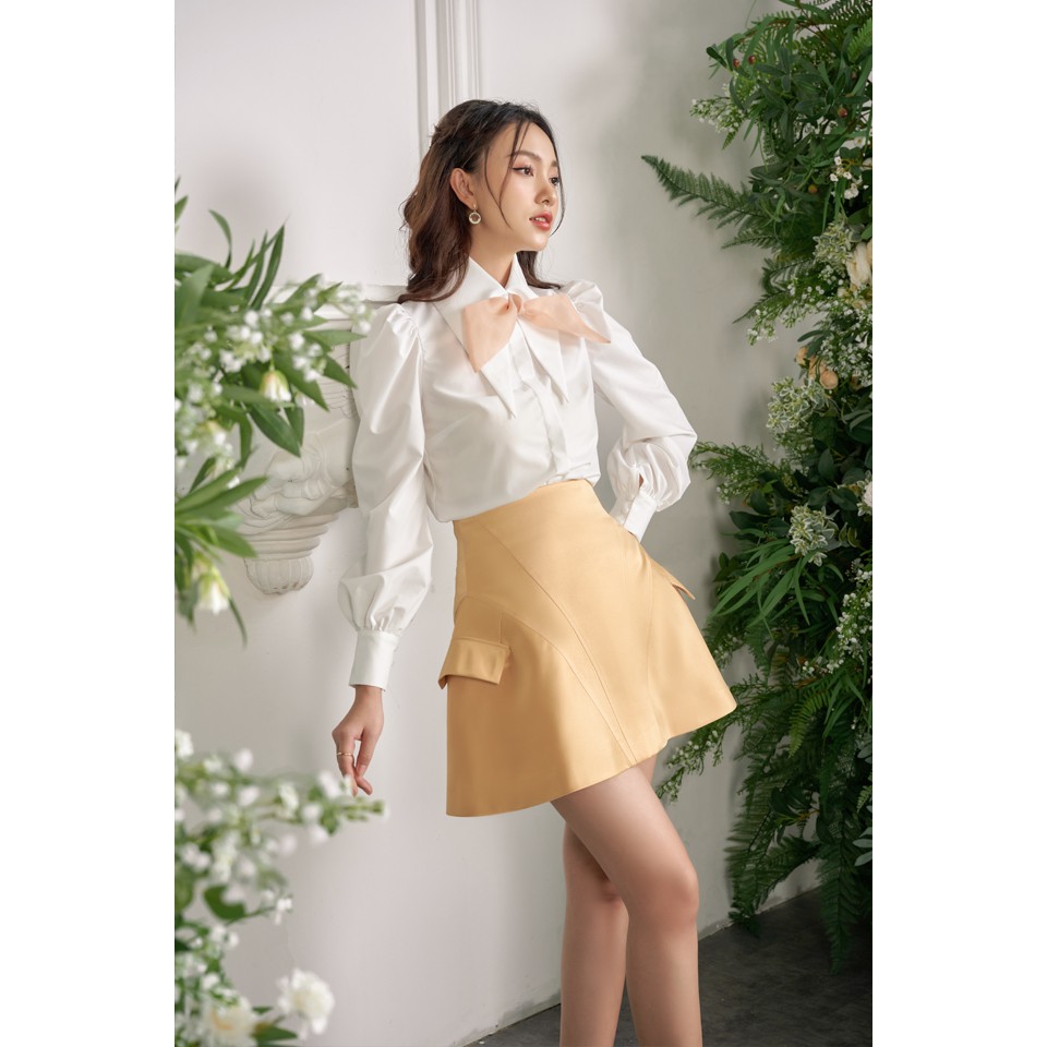 MADDY HATES ROSE - Chân váy tafeta vàng/ đen - Chân váy công sở sang trọng | BigBuy360 - bigbuy360.vn