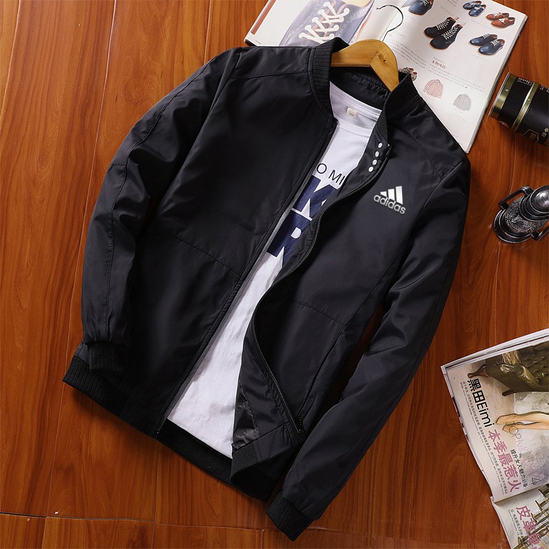! Áo Khoác Thể Thao Bóng Chày Adidas Tay Dài Dáng Ôm Cá Tính Cho Nam