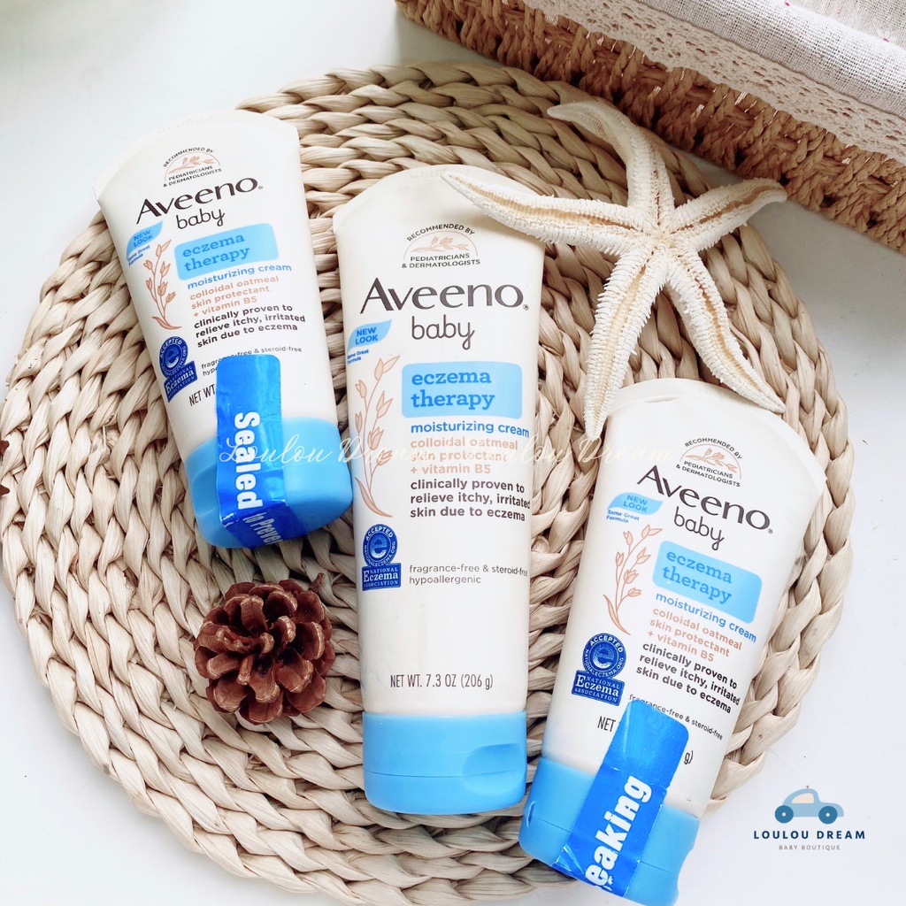 Kem chàm Aveeno Baby Eczema Therapy Moisturizing Cream kem dưỡng ẩm lành tính cho bé giảm chàm sữa