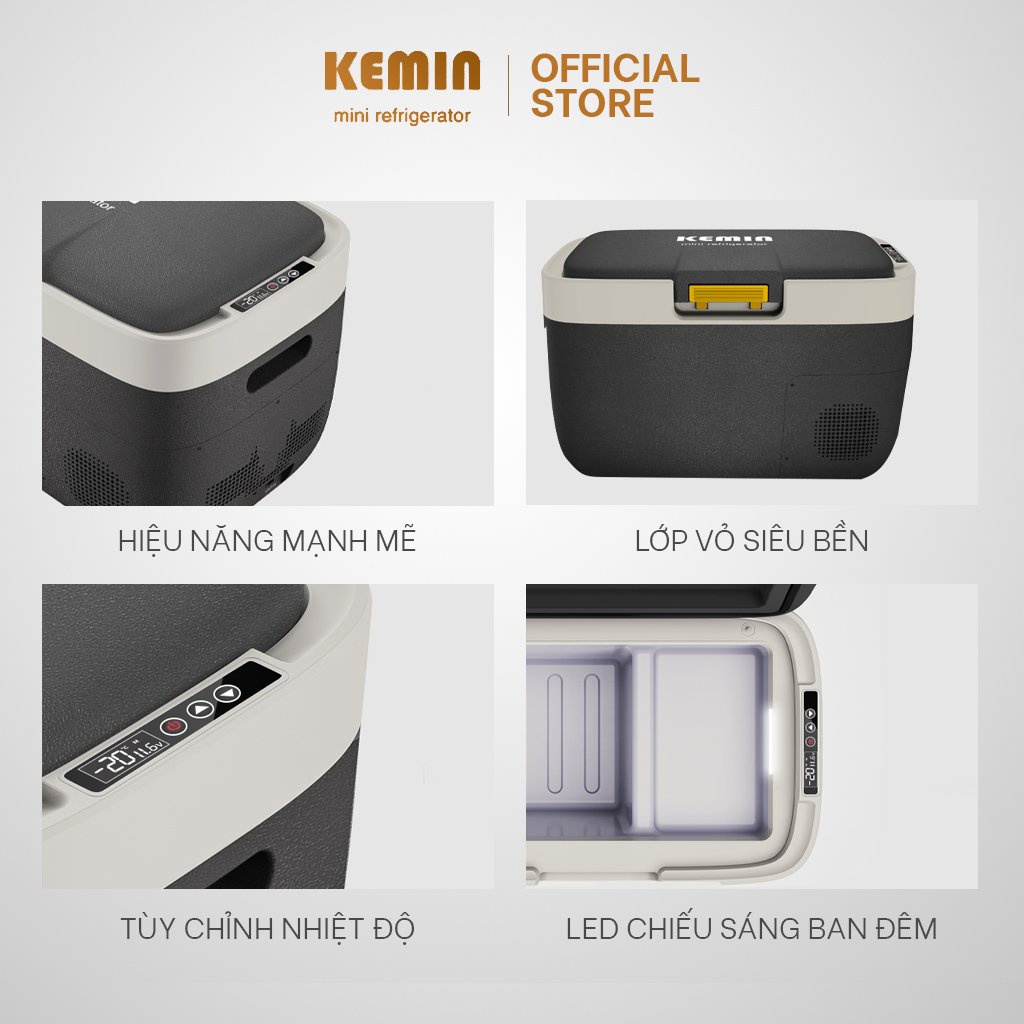 Tủ lạnh ô tô Kemin K20 - 20L Chính hãng - Làm đá siêu tốc