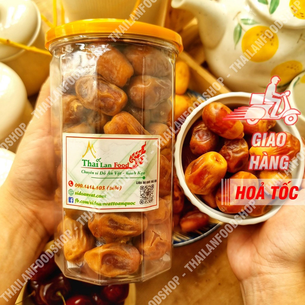 Chà Là Rời Cành Sấy Dẻo Lon 500gr