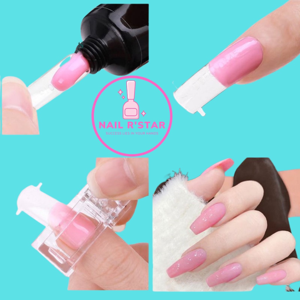 Kẹp móng úp gel gôm - Kẹp cố định phom móng giữ móng nối vào phom chuẩn đẹp NAIL R’STAR