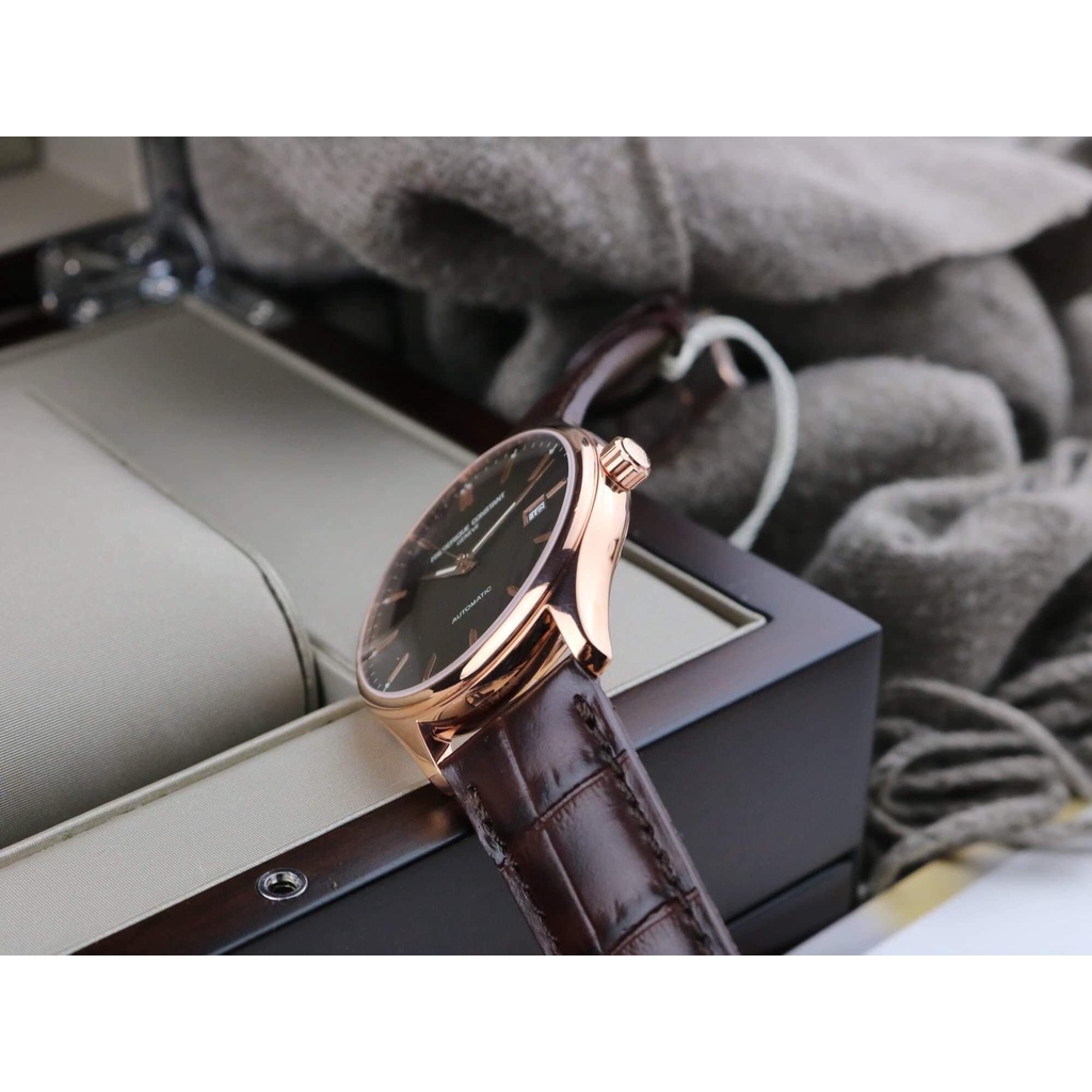 Đồng hồ nam chính hãng Frederique Constant 𝐅𝐂-𝟑𝟎𝟑𝐂𝟓𝐁𝟒 - Máy cơ tự động - Kính Sapphire - Dây da