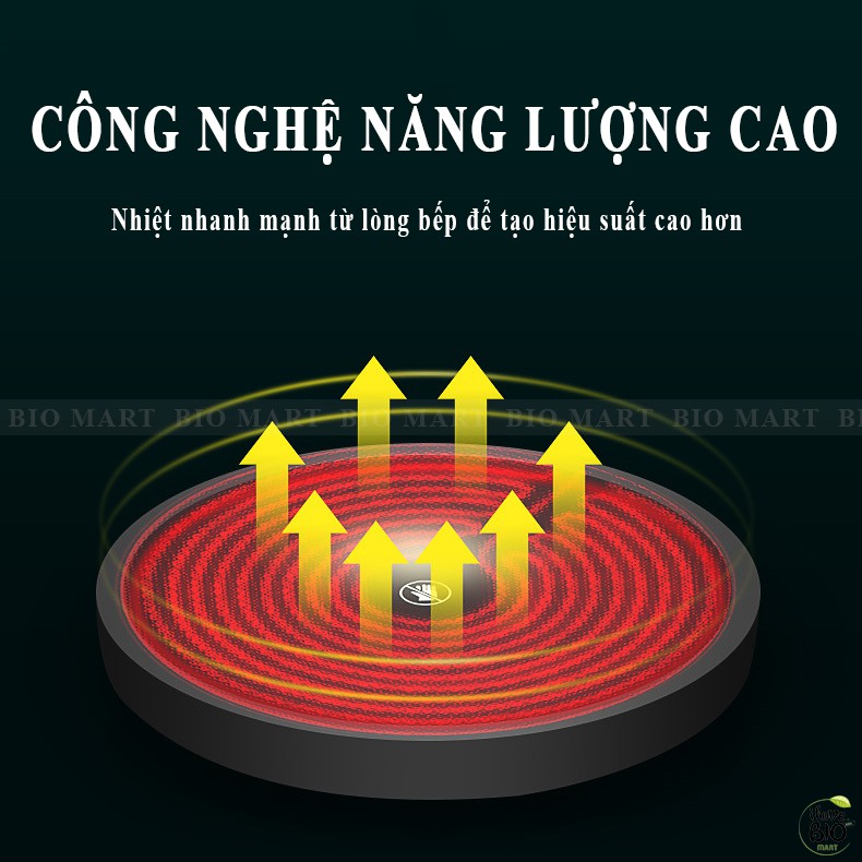 Bếp hồng ngoại đơn cảm ứng Kalas nội địa cao cấp không kén nồi, công suất mạnh 3500W, Tiết kiệm điện năng