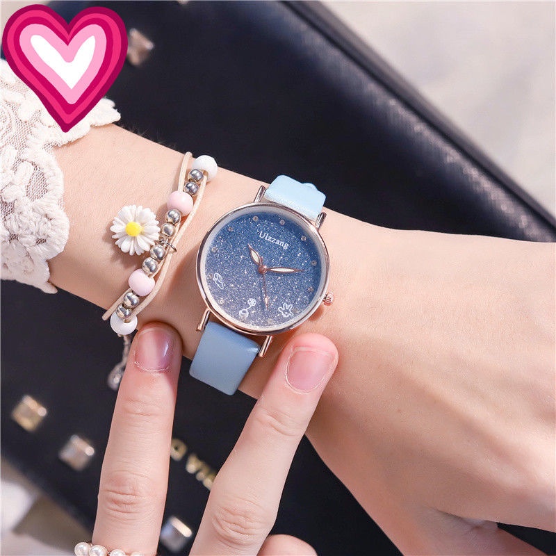 Đồng hồ đeo tay kiểu dáng đơn giản sang trọng phong cách Hàn Quốc cho nữ