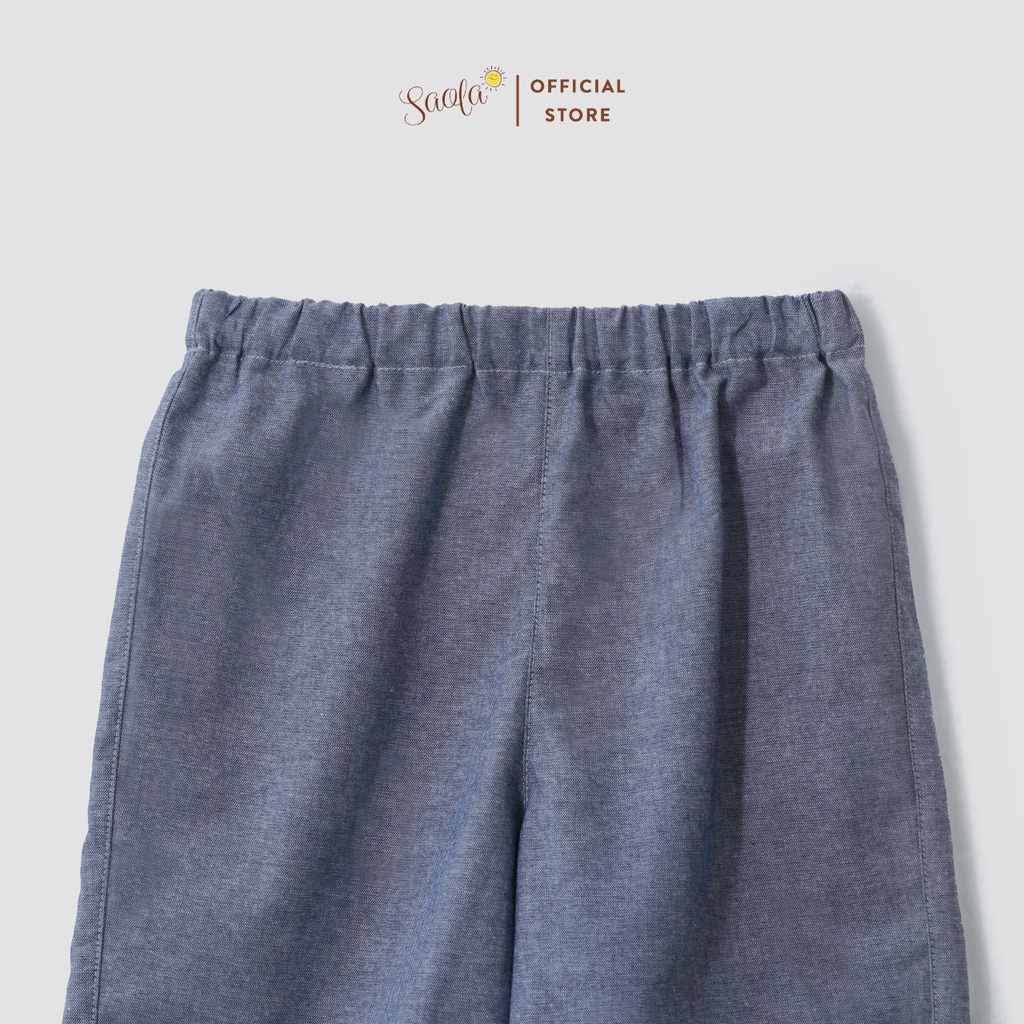 Bộ Áo Quần Linen Thoáng Mát Cho Bé Trai / Bé Gái - PULPO SET - SEL012 - SAOLA KIDS CLOTHING