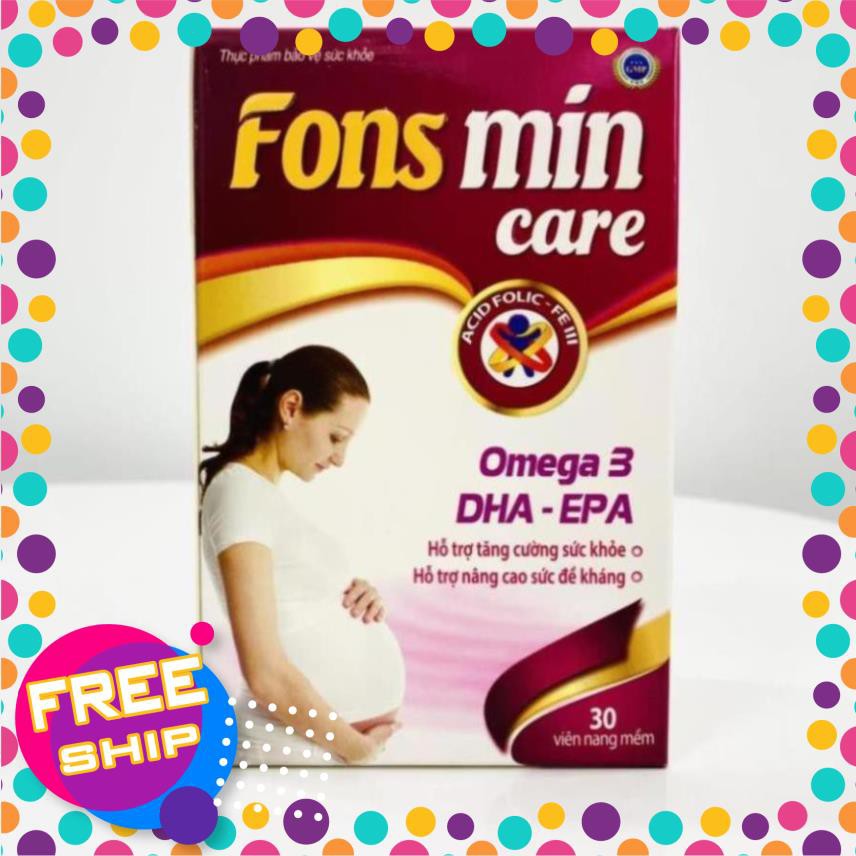 [CHÍNH HÃNG] Bổ sung DHA, EPA, Vitamin và khoáng chất cho bà bầu - Fons Mincare 30 viên | Thế Giới Skin Care