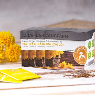 Bộ 04 hộp Trà hoa cúc túi lọc, (20 túi/ hộp), LANGFARM, Đà Lạt