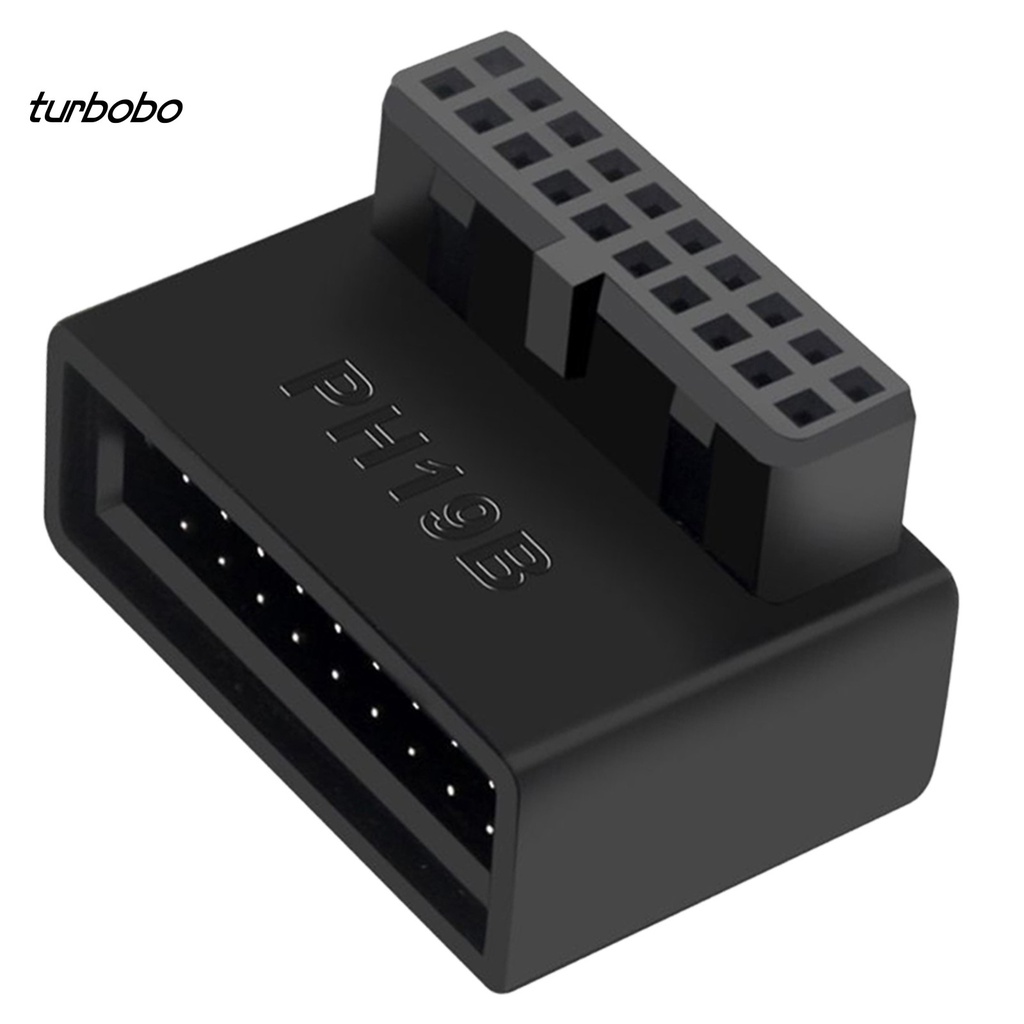 Đầu kết nối bo mạch chủ chuyển đổi USB3.0 19/20 chân 90 độ truyền dữ liệu lossless tiện lợi dành cho máy tính
