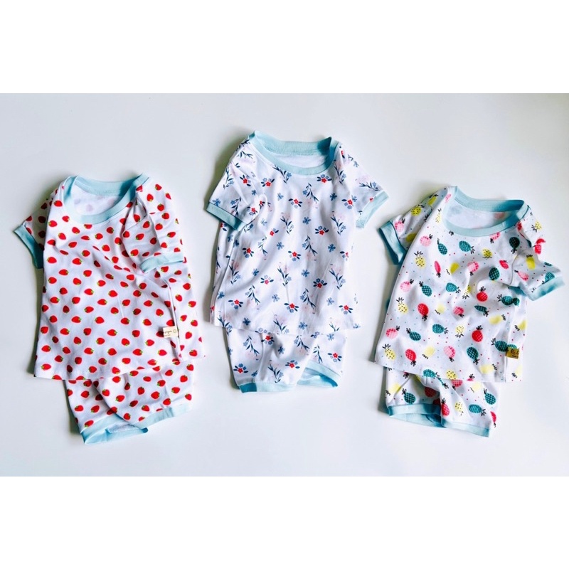 NT050 Bộ cộc, ngắn tay, đùi chất thun cotton bozip xuất dư cho bé gái nhiều màu cực đẹp