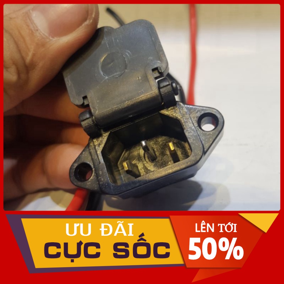 GIẮC SẠC VUÔNG CÓ NẮP KHÔNG NẮP XE ĐIỆN XE ĐẠP ĐIỆN HUY