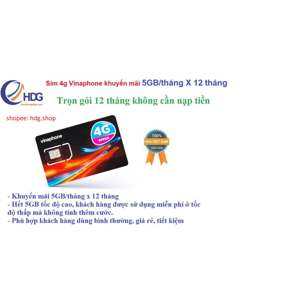 Đăng ký thông tin chính chủ, Gói esim cho sim vinaphone