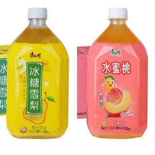 [Thùng 12 chai 1 lít] Nước lê, nước đào thanh mát giải nhiệt, đẹp da