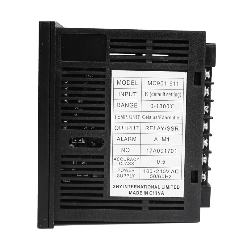 Rơ Le Kiểm Soát Nhiệt Độ Kỹ Thuật Số MC901 PID Loại K PT100 Đầu Ra SSR