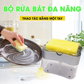Bộ Rửa Bát Chén SUPER CLEAN 3 Trong 1