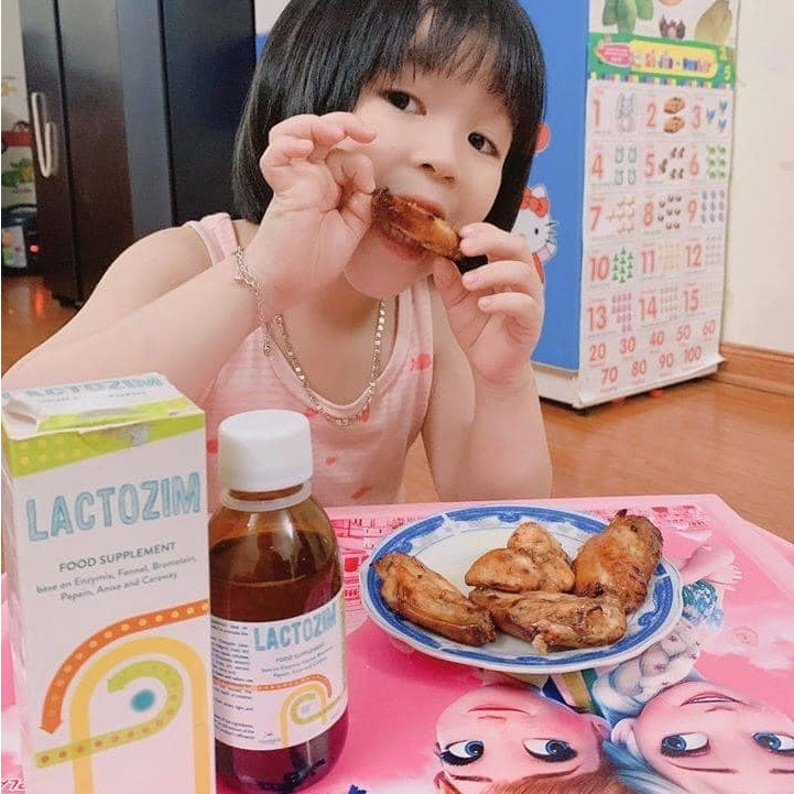 {Nhập Ý} Lactozim - Men Enzym giúp tăng cường tiêu hóa, giúp trẻ ăn ngon, tăng cường đề kháng (150ml)