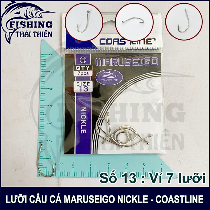 Lưỡi câu cá Maruseigo Nickle Coastline gọng C cực bén