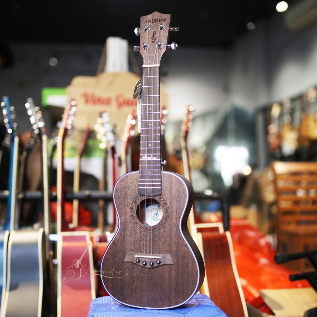 Đàn Ukulele Concert Andrew A807 Full Gỗ Mahogany