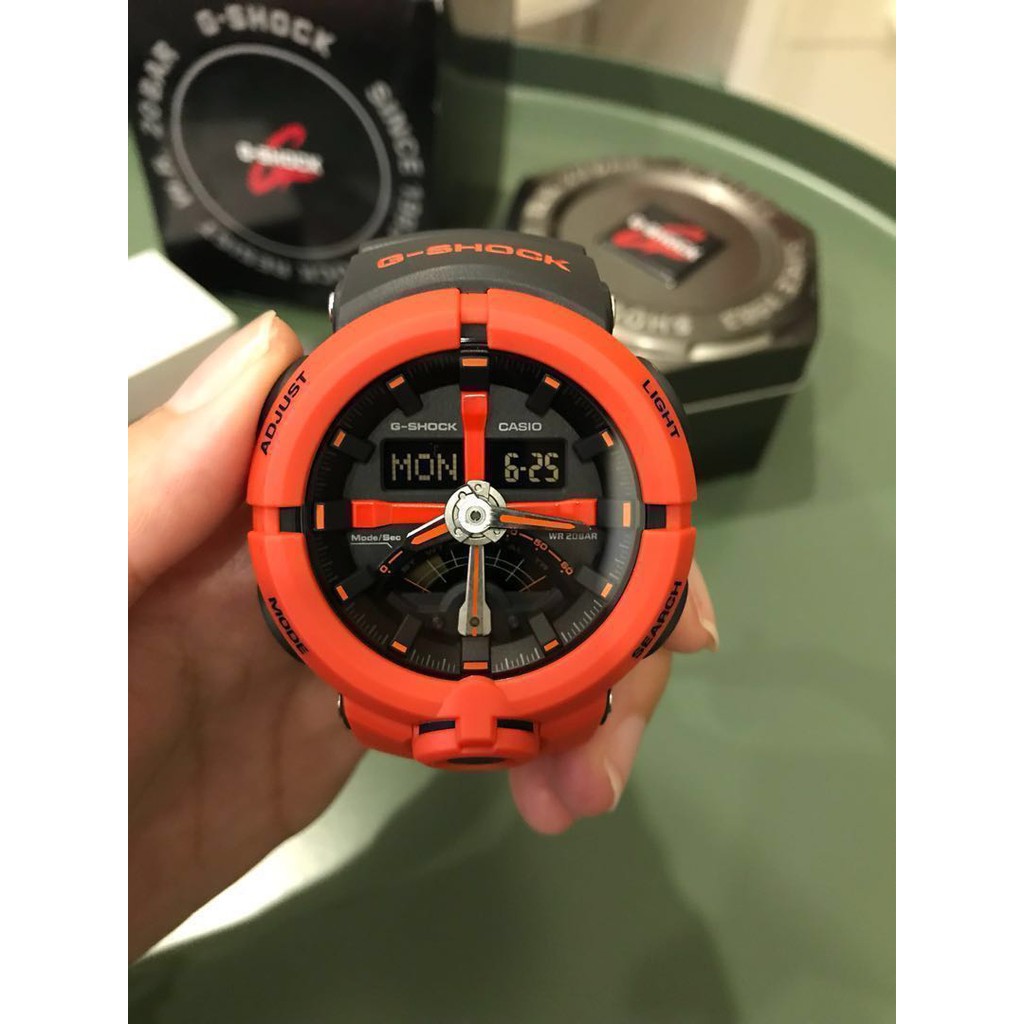 Đồng hồ nam Casio G-SHOCK GA-500P-4ADR – NAM – QUARTZ (PIN) – Dây cao su